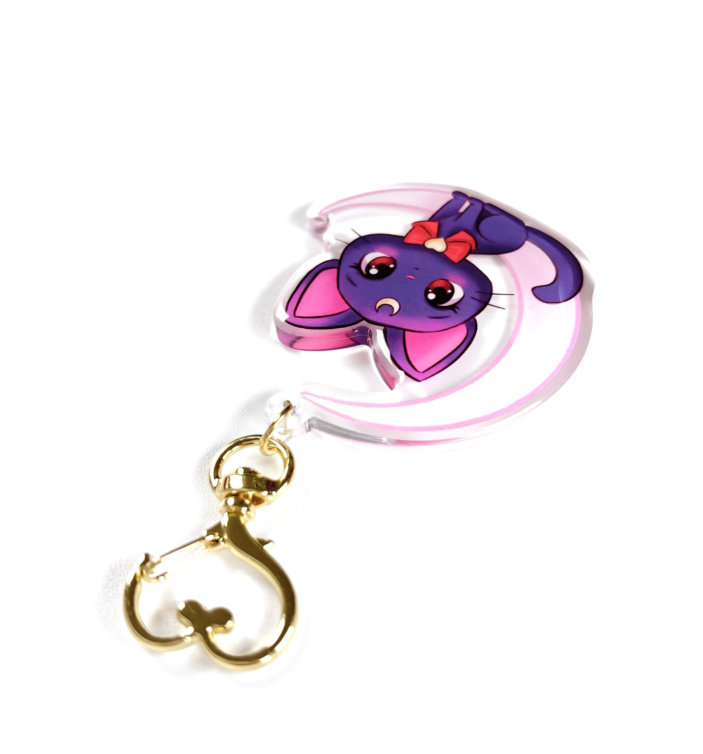 Kawaii Luna Sailor Moon Acrylic Keychain / Keyring