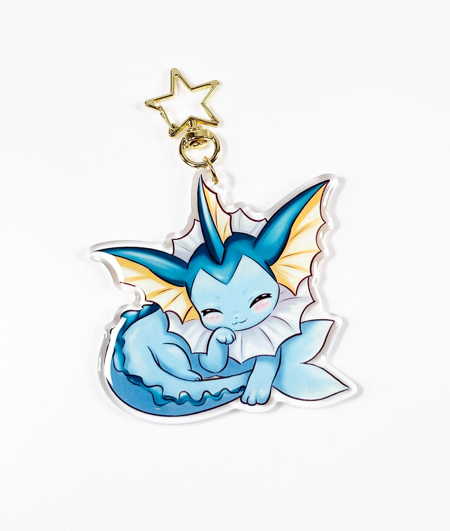 Kawaii Cute Vaporeon Acrylic Keychain / Keyring