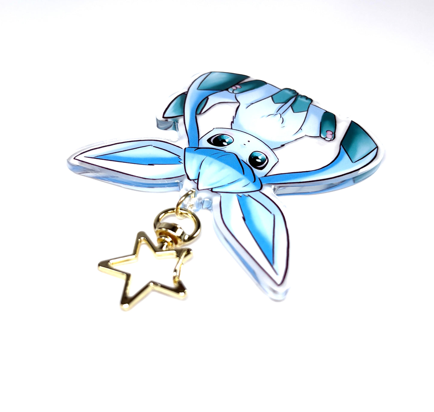 Kawaii Cute Glaceon Acrylic Keychain / Keyring