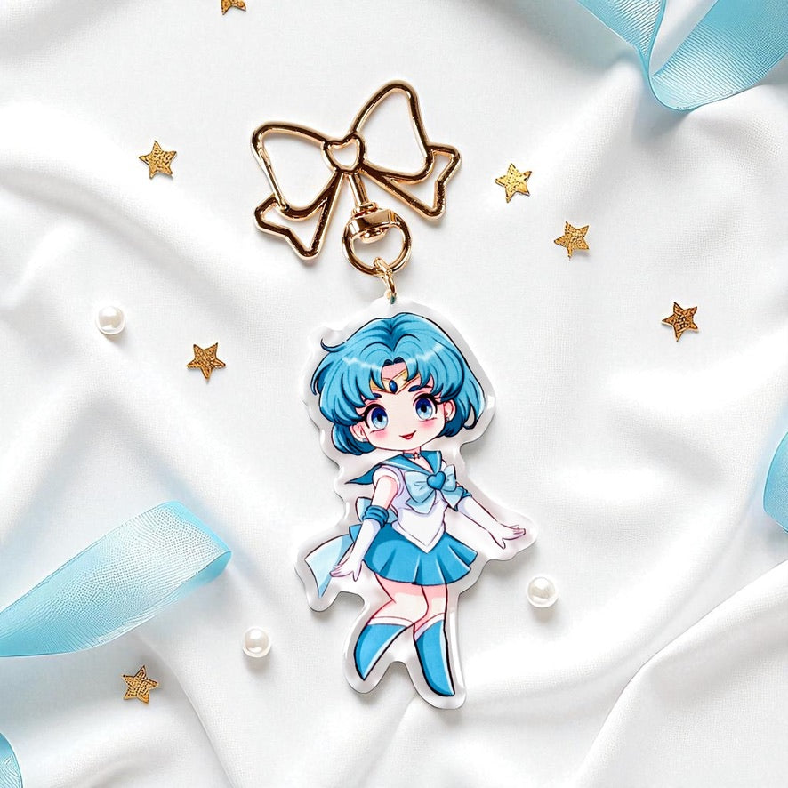 Chibi Sailor Mercury Acrylic Keychain / Keyring