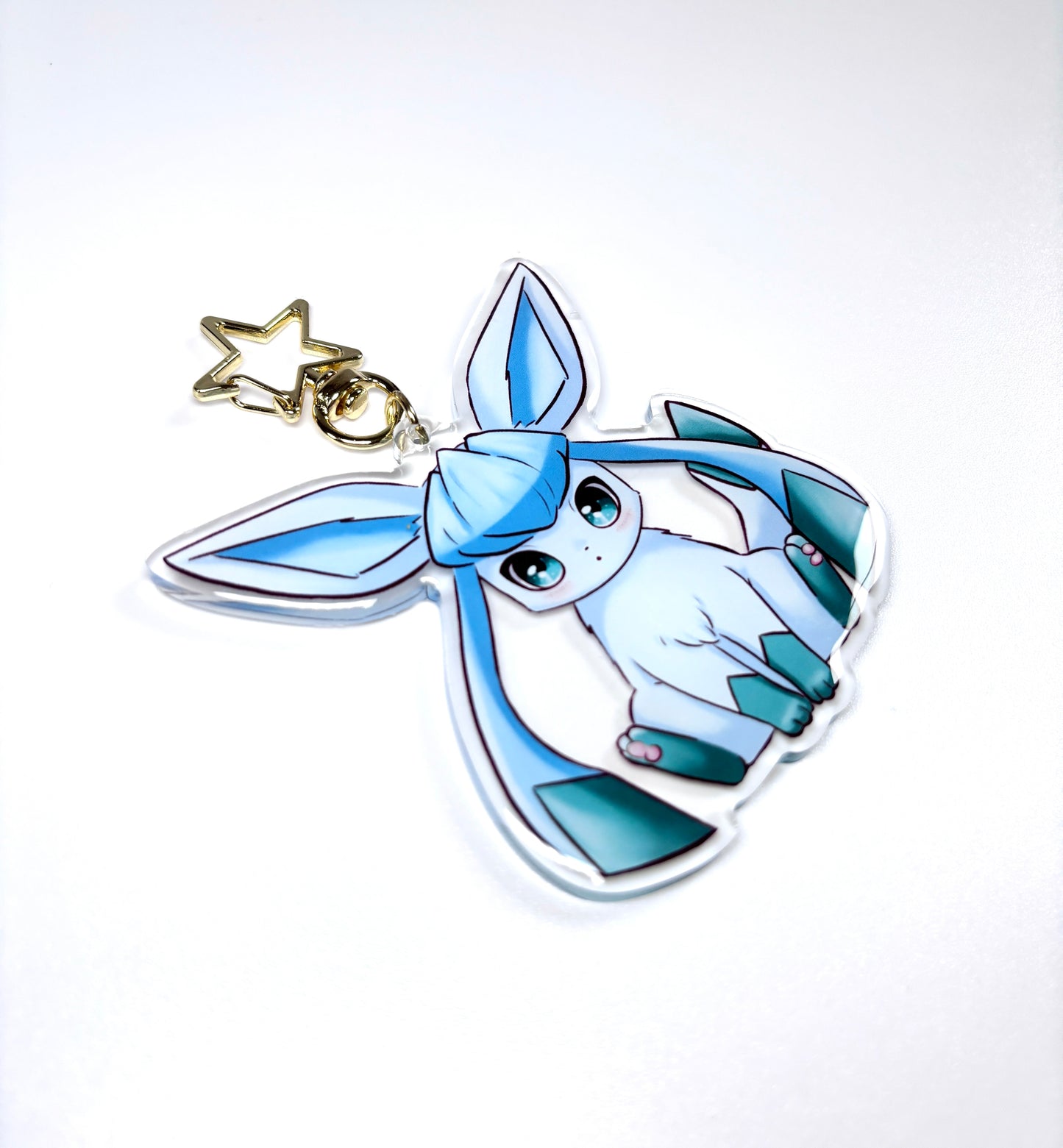 Kawaii Cute Glaceon Acrylic Keychain / Keyring
