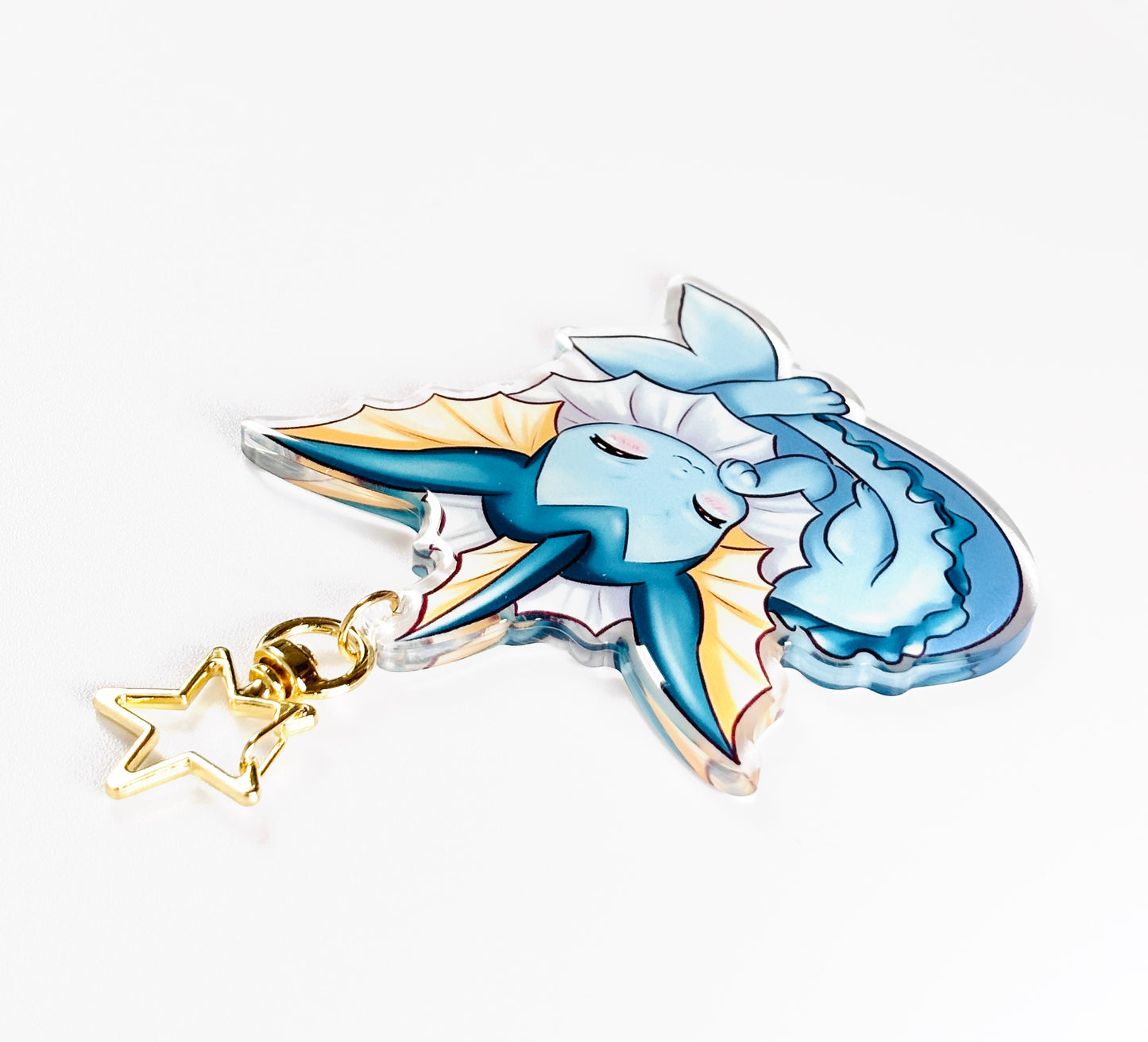 Kawaii Cute Vaporeon Acrylic Keychain / Keyring