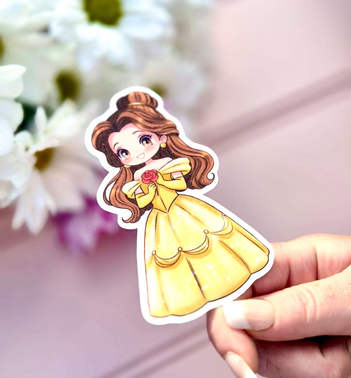 Belle princess Vinyl Die Cut Sticker