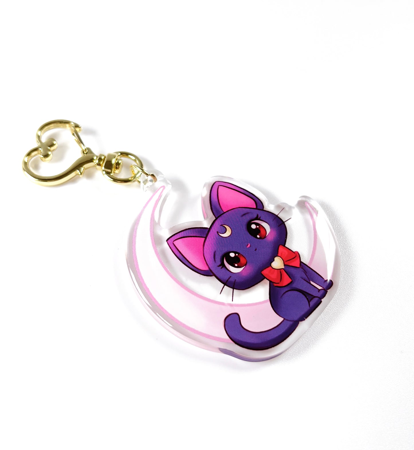 Kawaii Luna Sailor Moon Acrylic Keychain / Keyring