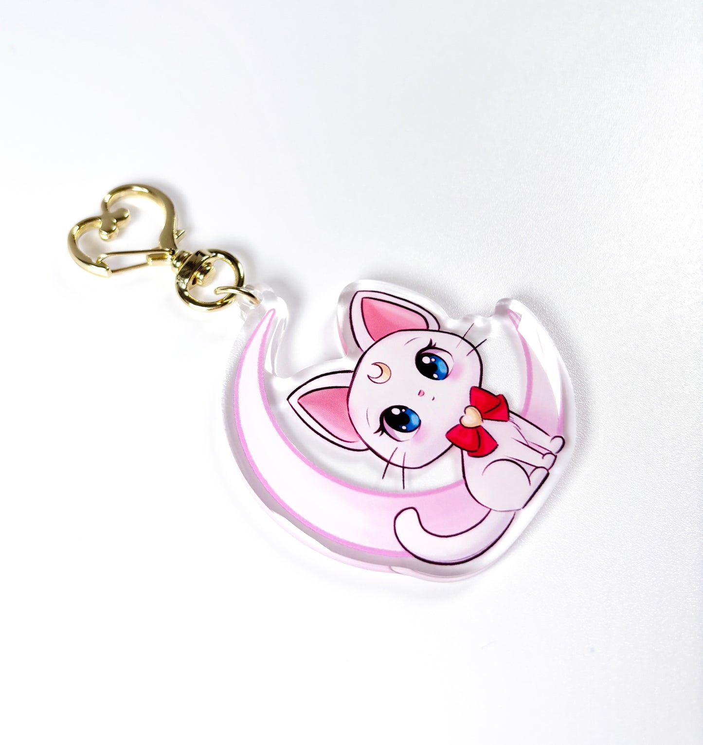 Kawaii Artemis Sailor Moon Acrylic Keychain / Keyring