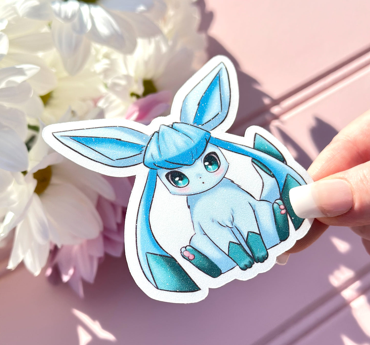 Kawaii Glaceon Vinyl Die Cut Sticker