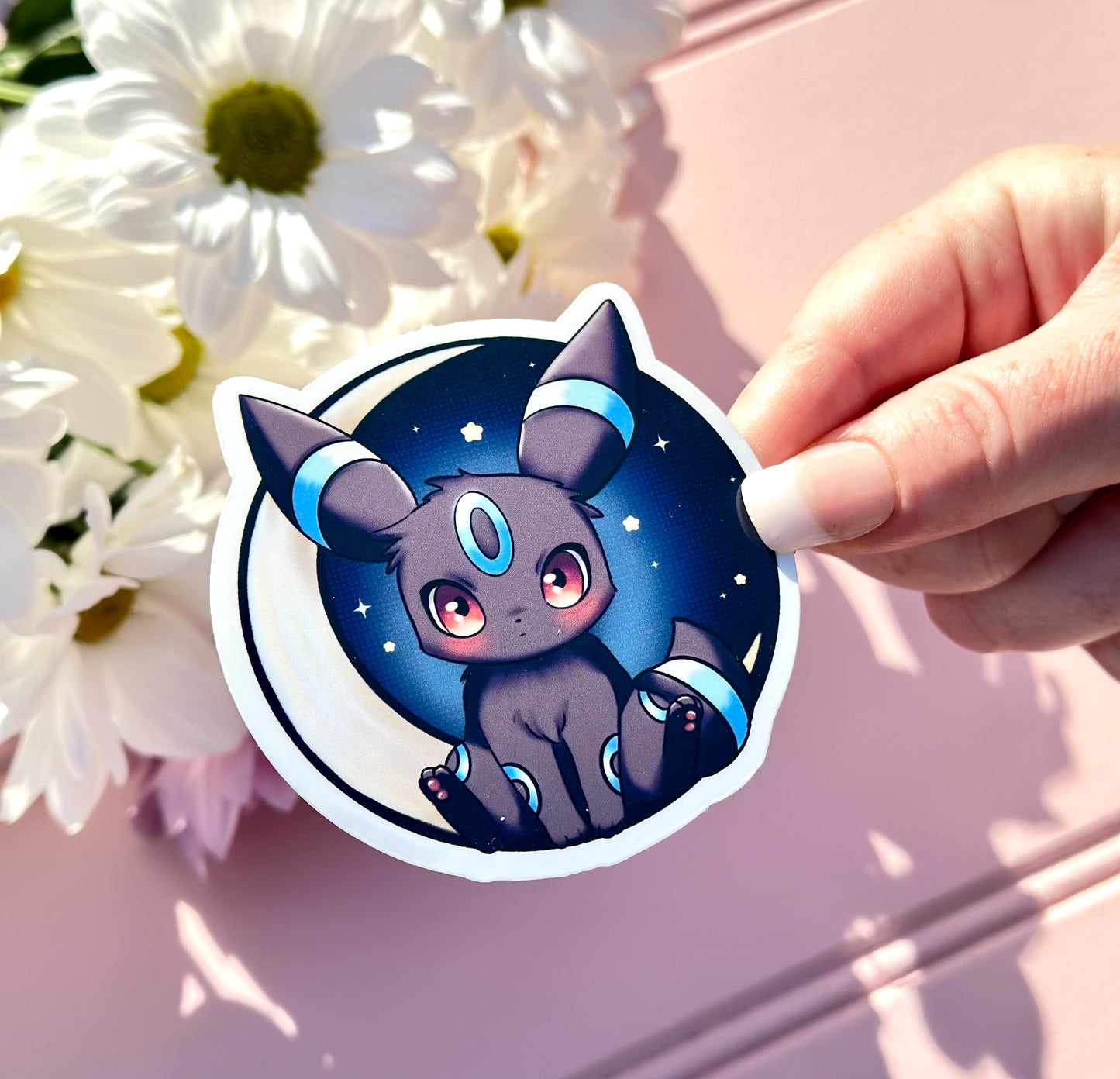 Kawaii Umbreon Vinyl Die Cut Sticker