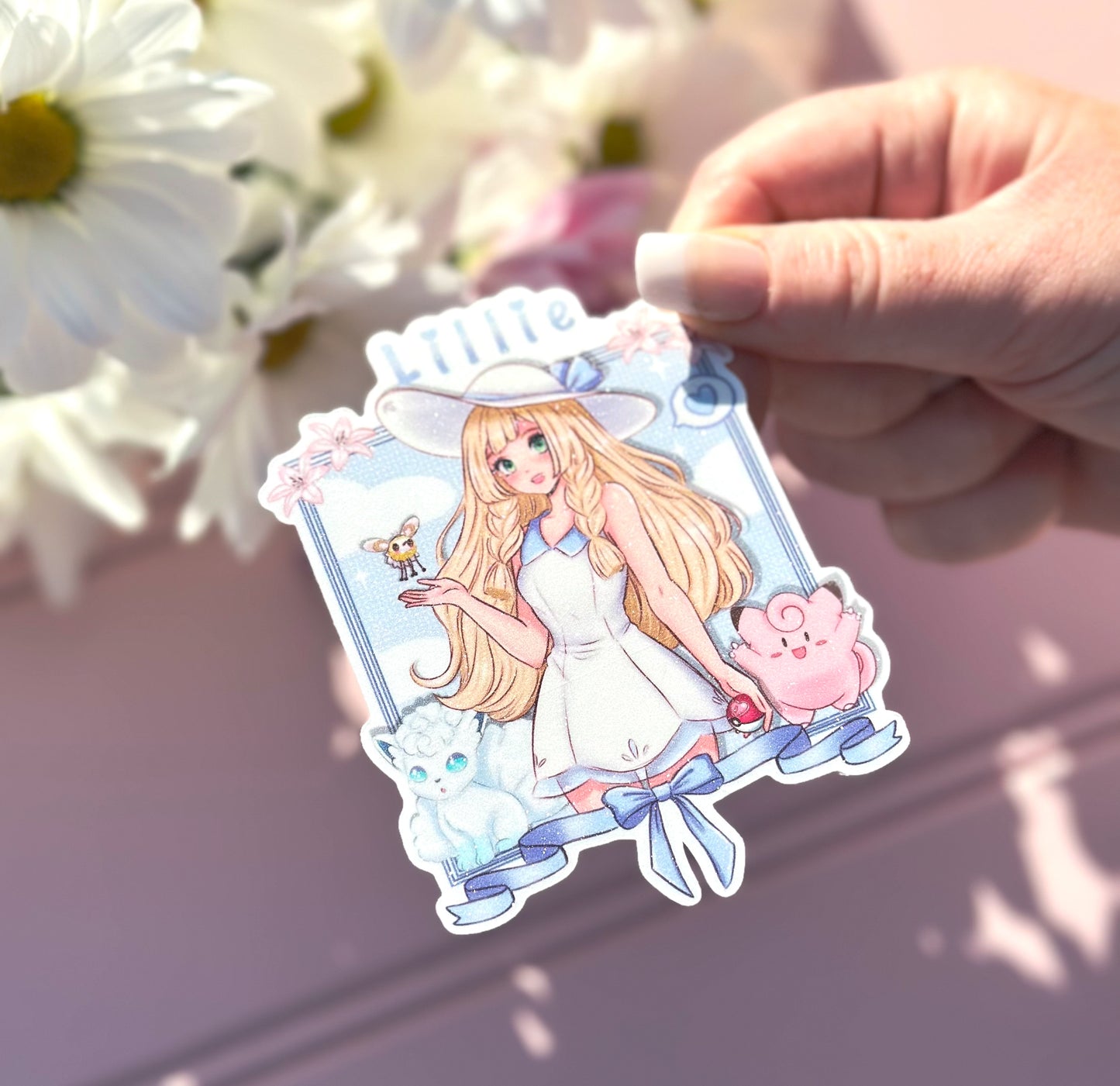 Pokemon Lillie Vinyl Die Cut Sticker