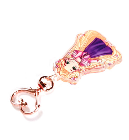 Chibi Rapunzel Acrylic Keychain / Keyring