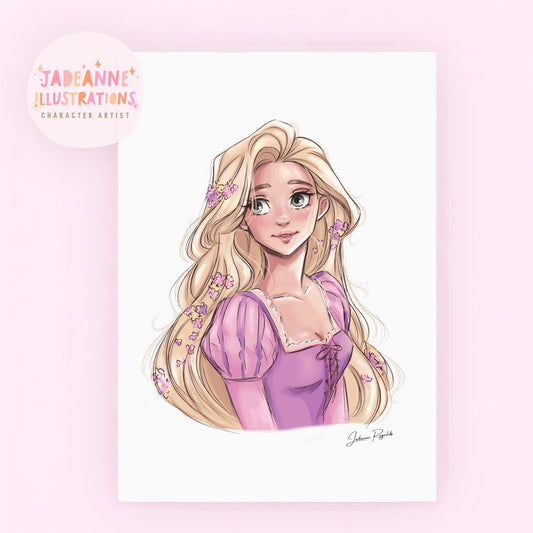 Rapunzel Art Print