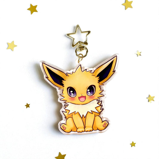 Kawaii Cute Jolteon Acrylic Keychain / Keyring