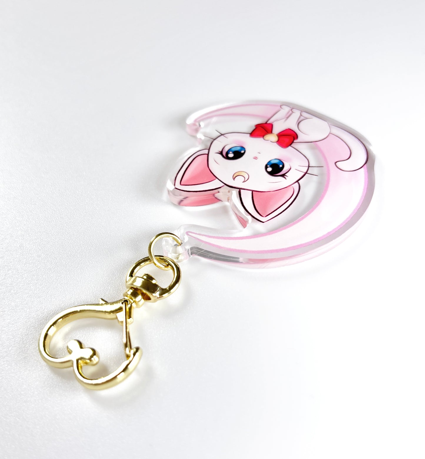 Kawaii Artemis Sailor Moon Acrylic Keychain / Keyring