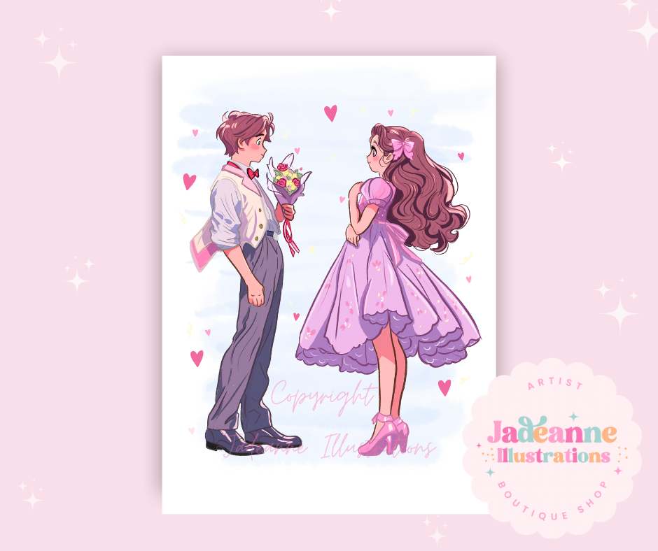 Prom Date Art Print