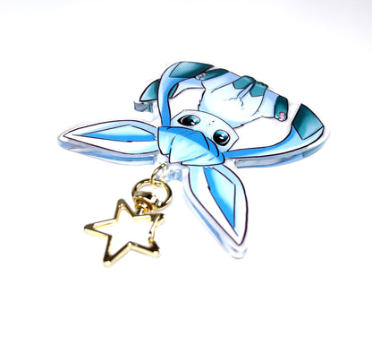 Kawaii Cute Glaceon Acrylic Keychain / Keyring