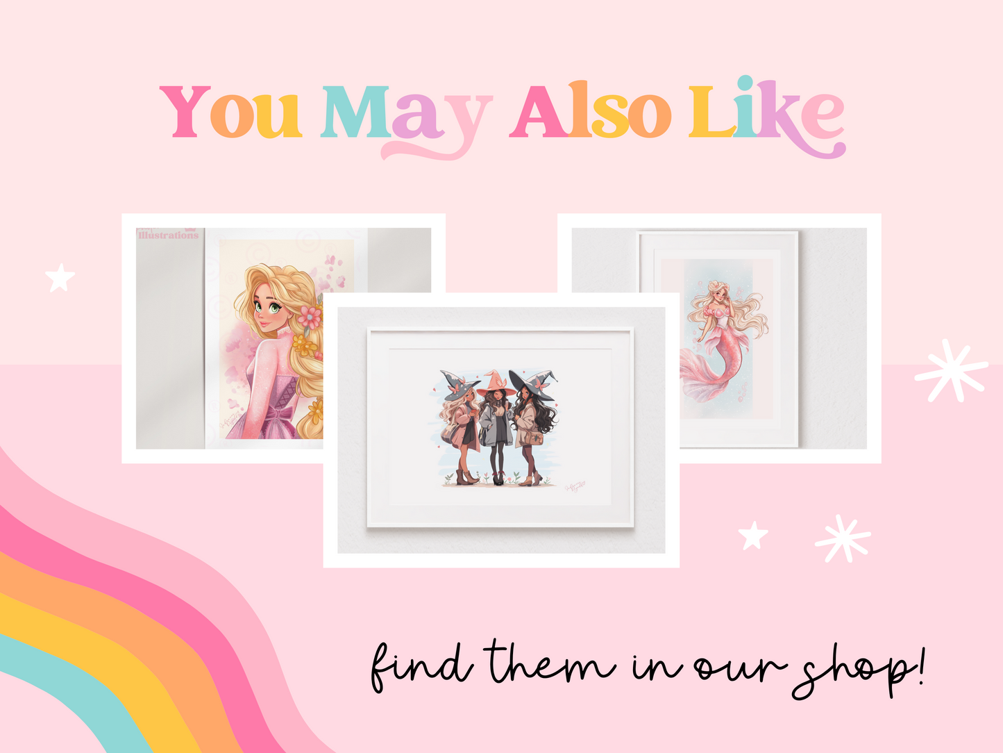 Fairy friends Art print