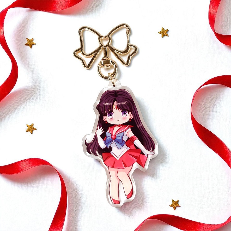 Chibi Sailor Mars Acrylic Keychain / Keyring