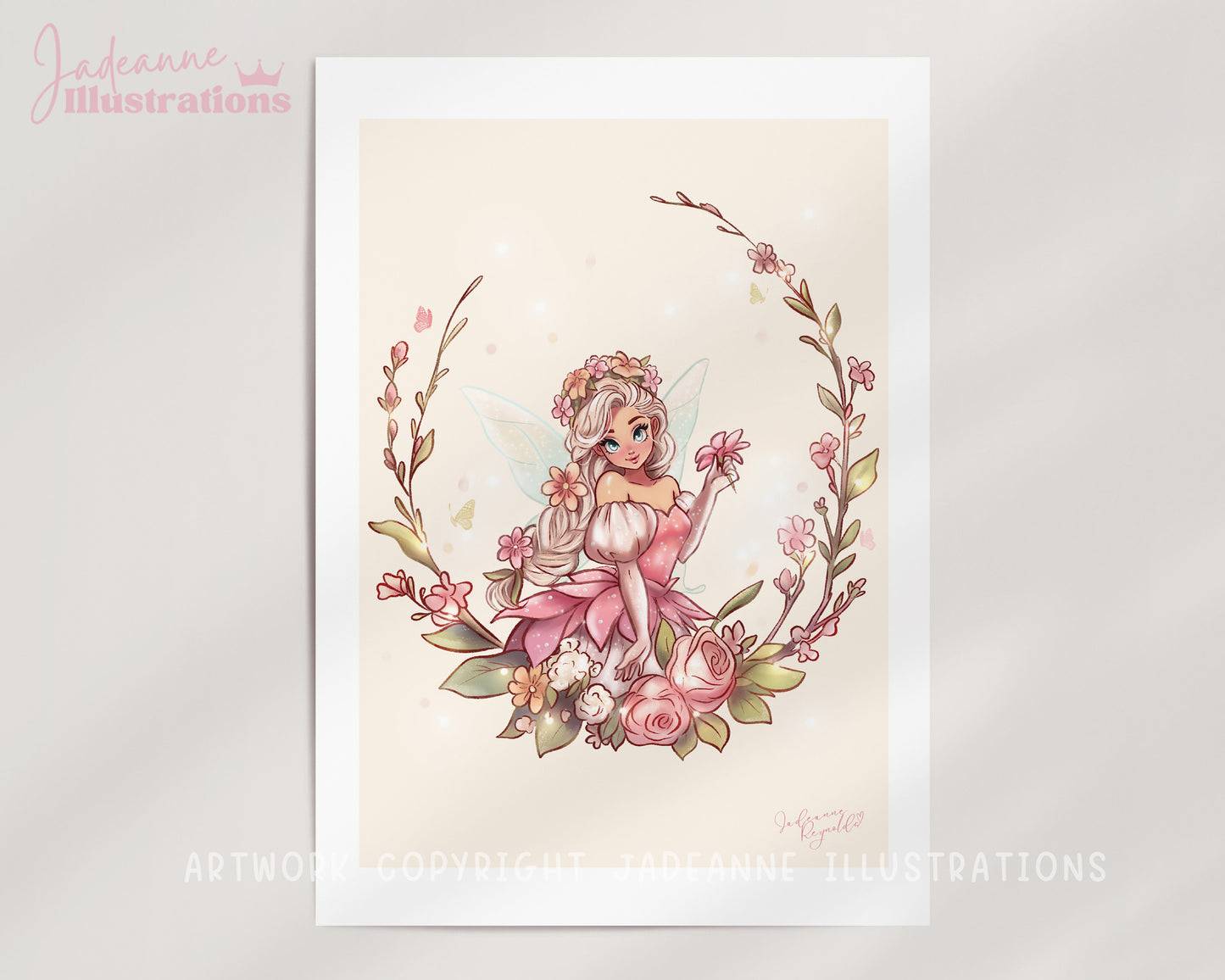 Flower Fairy Art Print