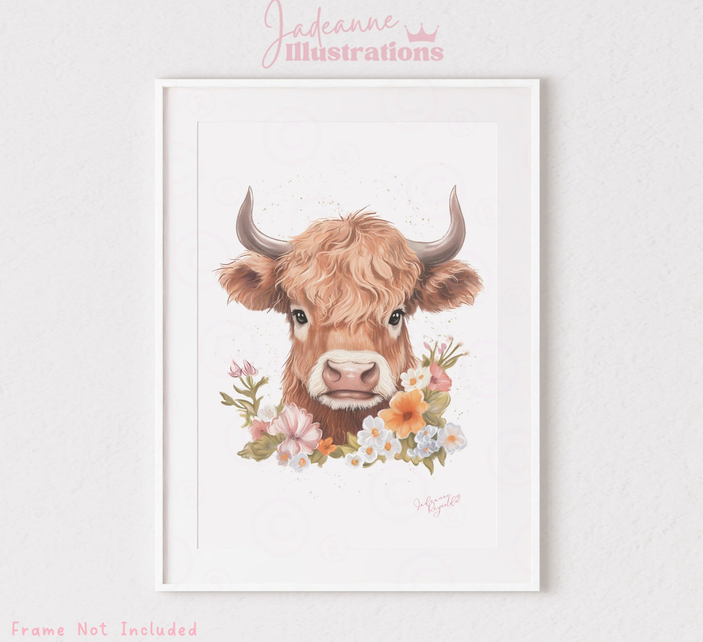 Highland Cow Art Print