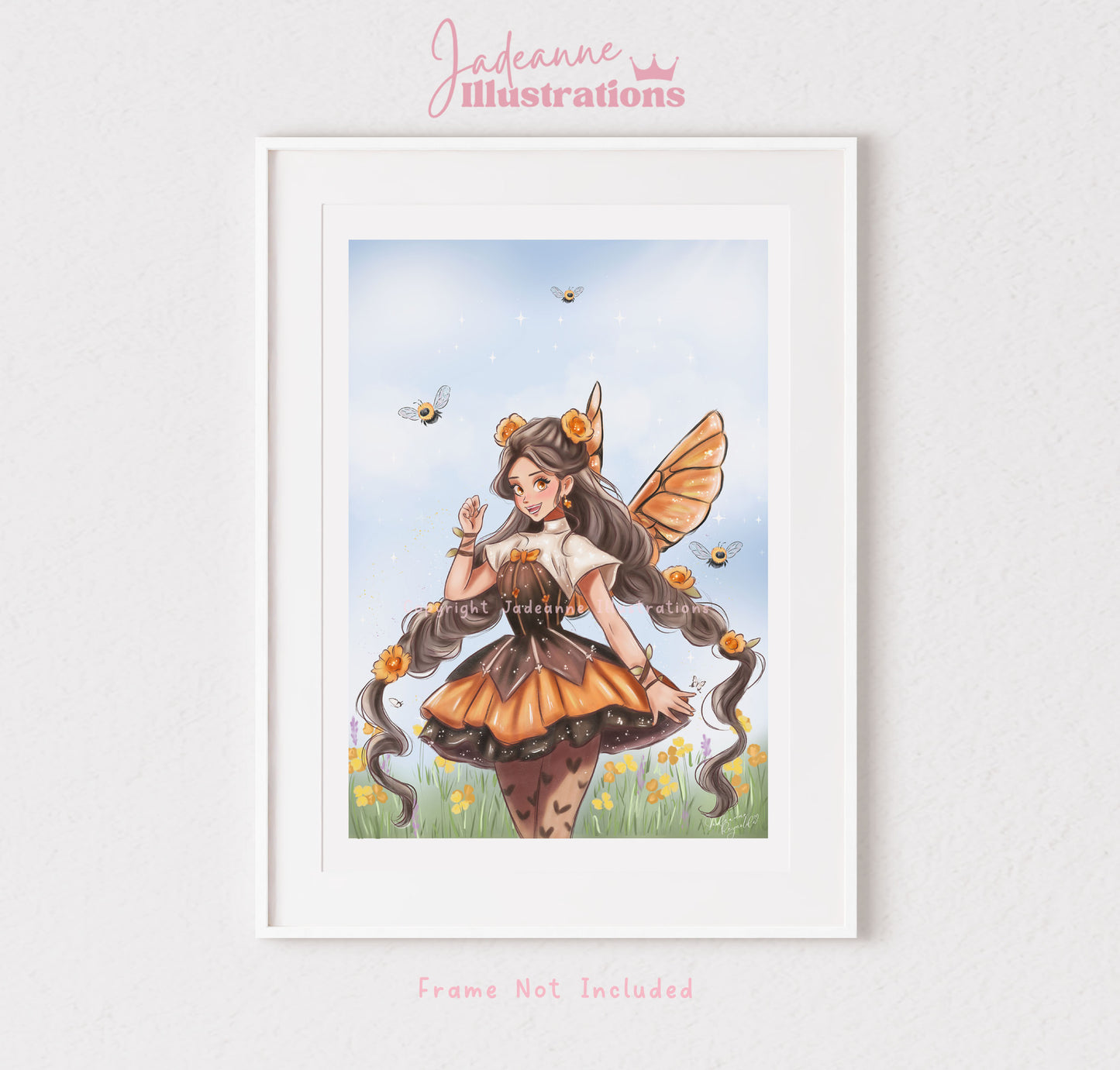 Honey the Bee Fairy Art Print