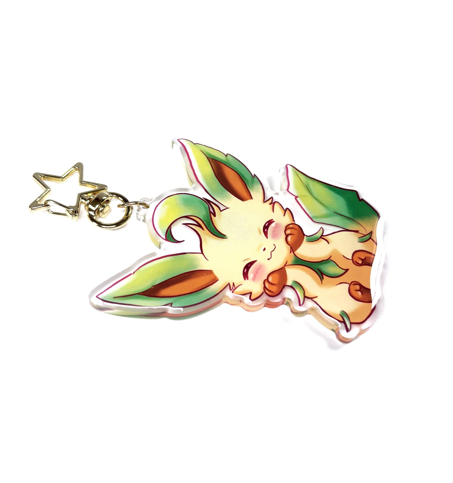 Kawaii Cute Leafeon Acrylic Keychain / Keyring