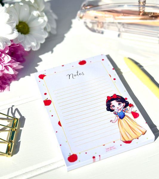 Chibi princess snow white A6 Notepad