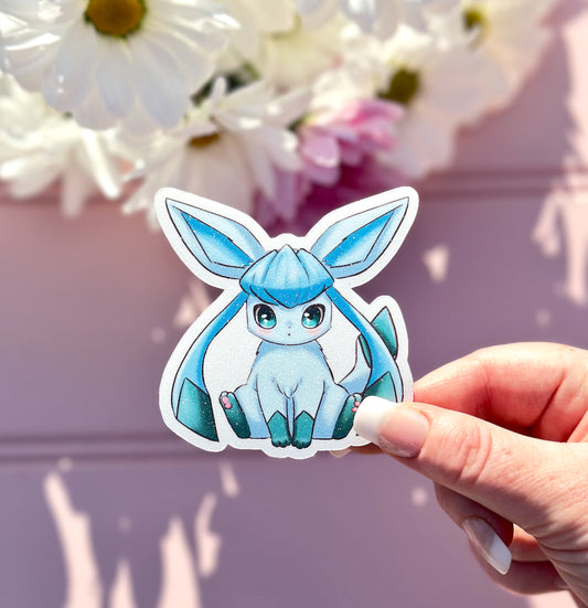 Kawaii Glaceon Vinyl Die Cut Sticker
