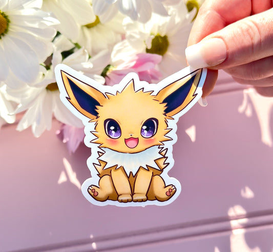 Kawaii Jolteon Vinyl Die Cut Sticker