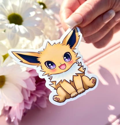 Kawaii Jolteon Vinyl Die Cut Sticker
