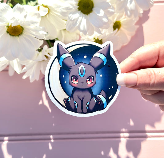 Kawaii Umbreon Vinyl Die Cut Sticker