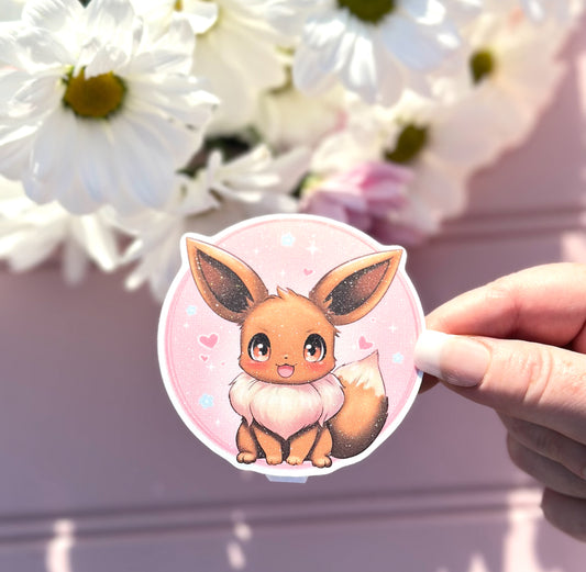 Kawaii Eevee Vinyl Die Cut Sticker