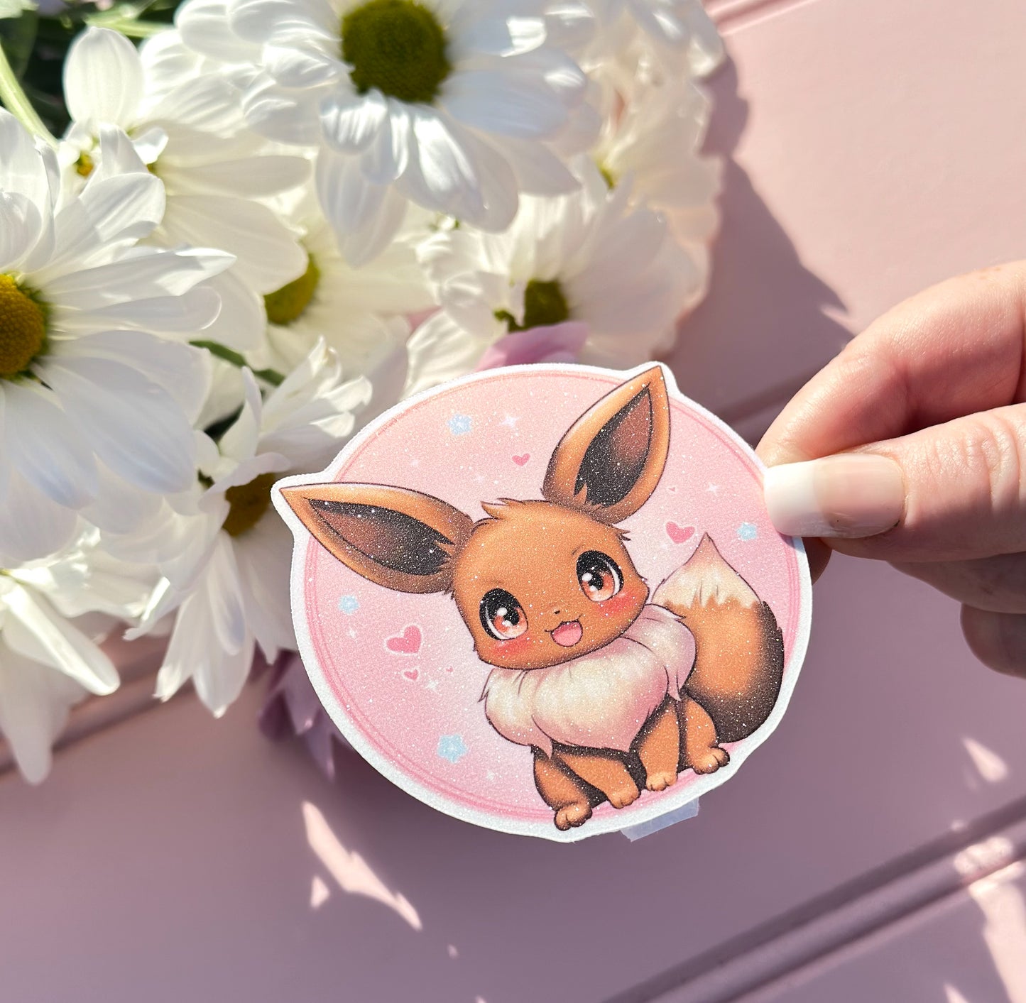 Kawaii Eevee Vinyl Die Cut Sticker
