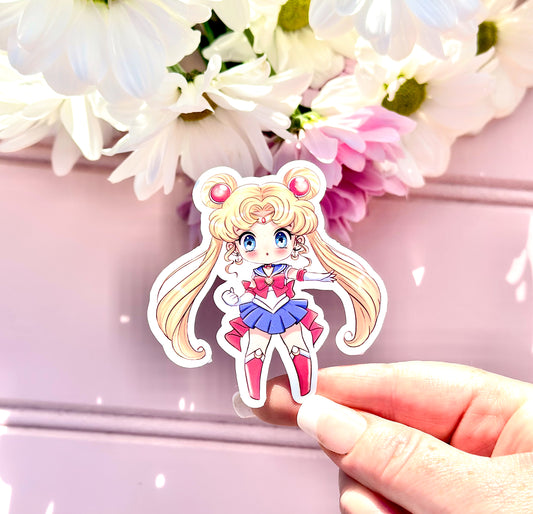 Chibi Sailor Moon Vinyl Die Cut Sticker
