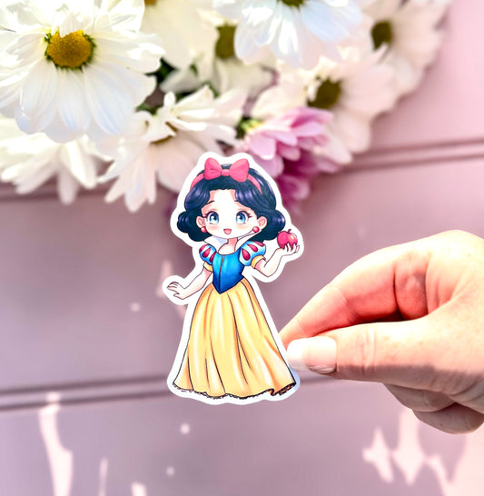 Snow White princess Vinyl Die Cut Sticker