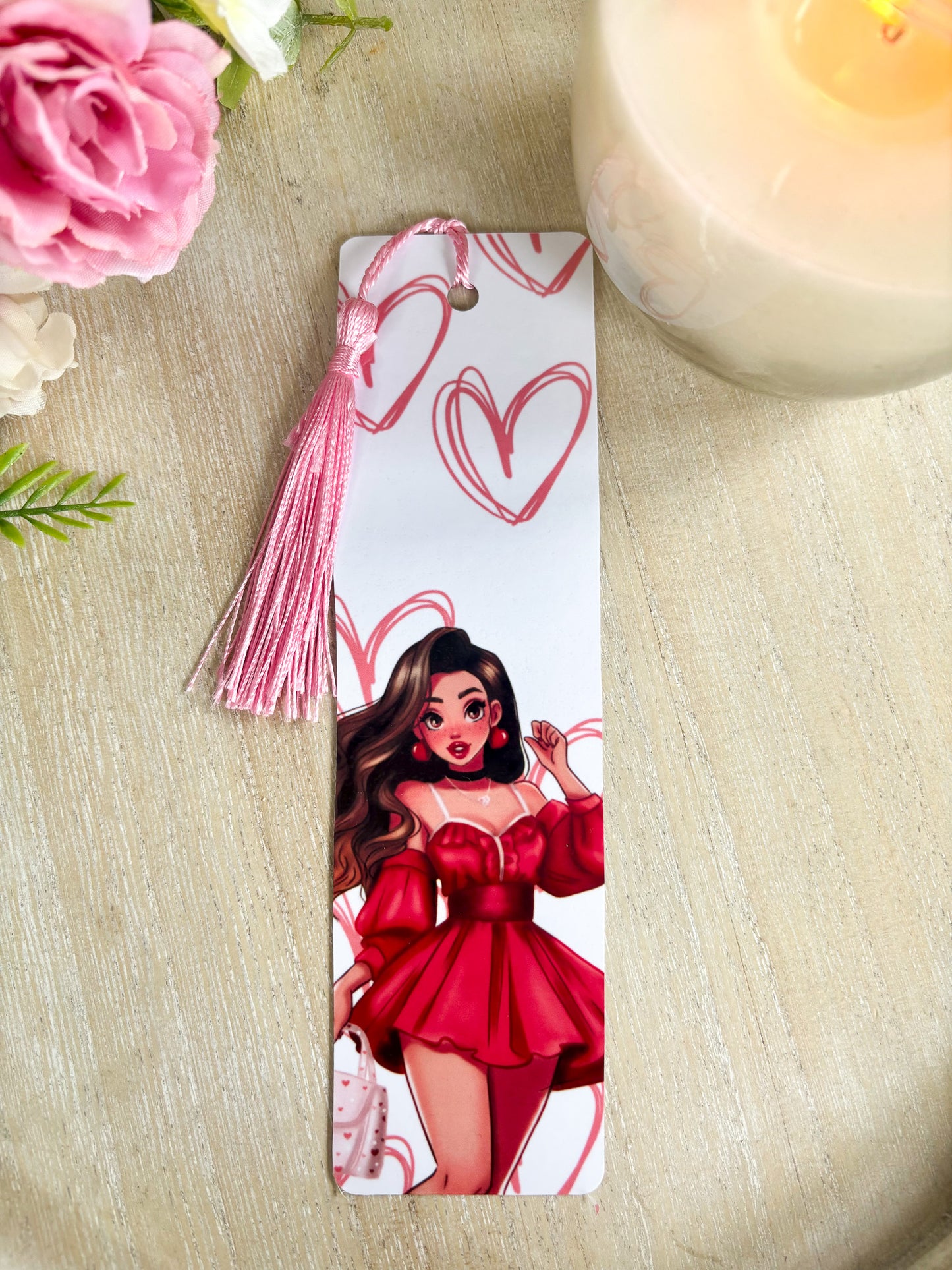 Lady In Red Bookmark