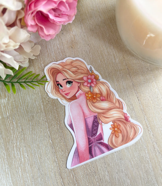 Flower Princess die cut Sticker