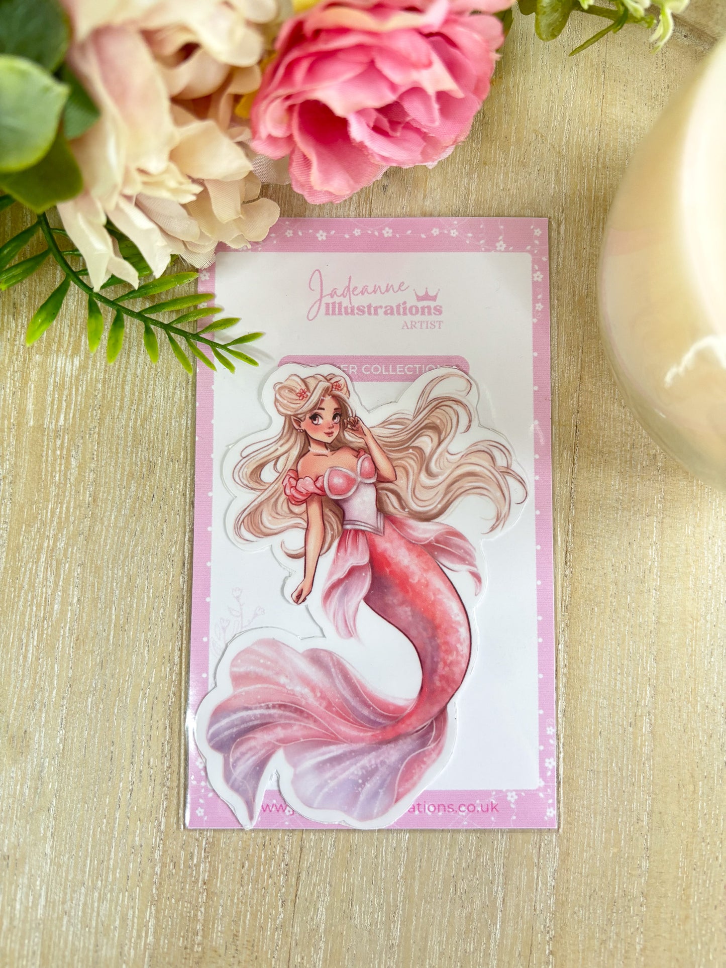 Mermaid die cut Sticker