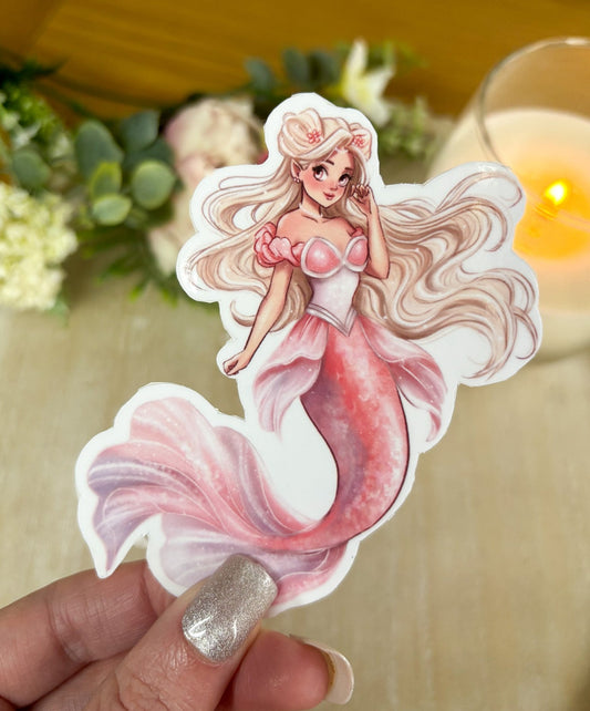 Mermaid die cut Sticker