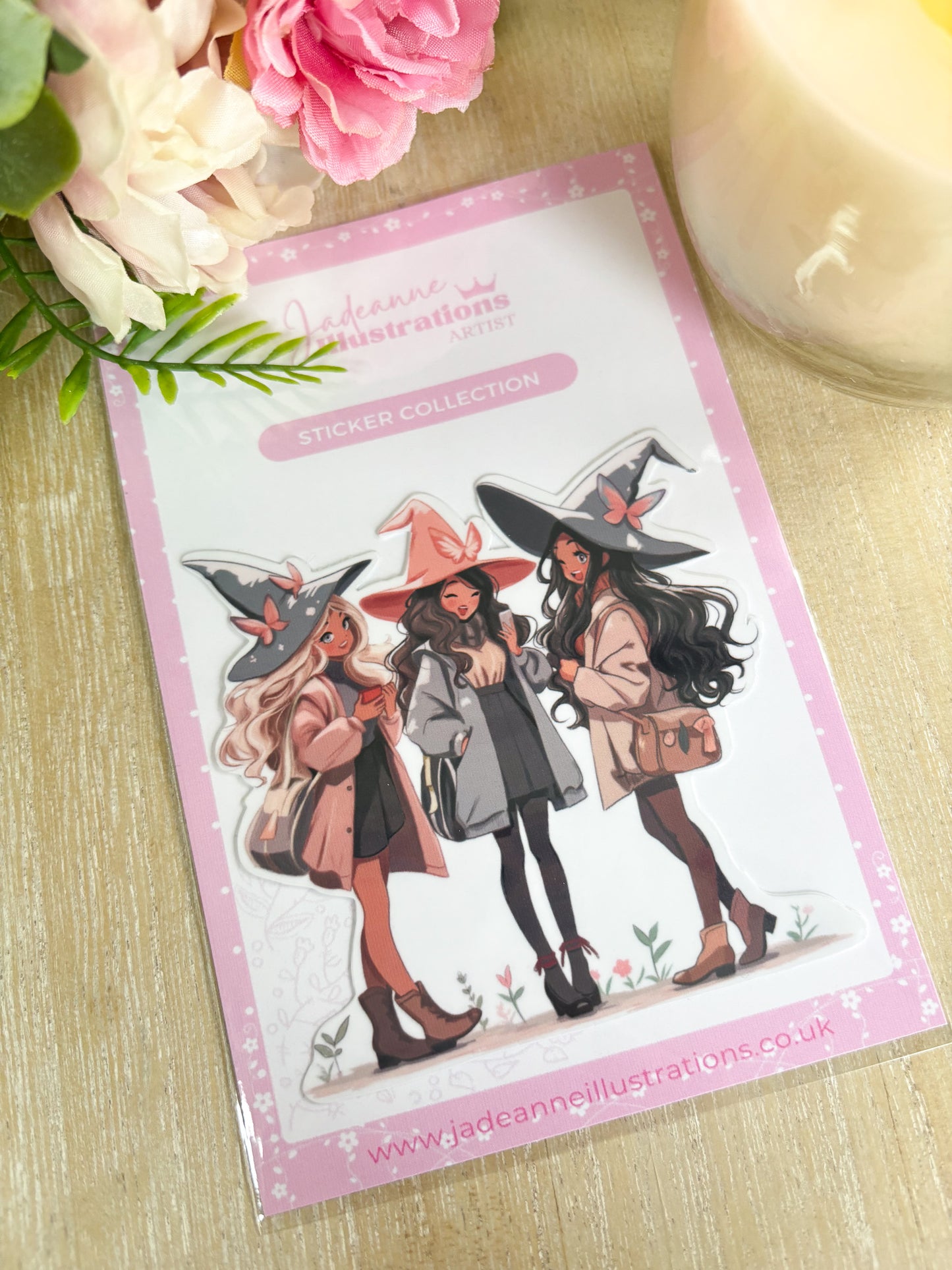 Cute Witch Friends Sticker