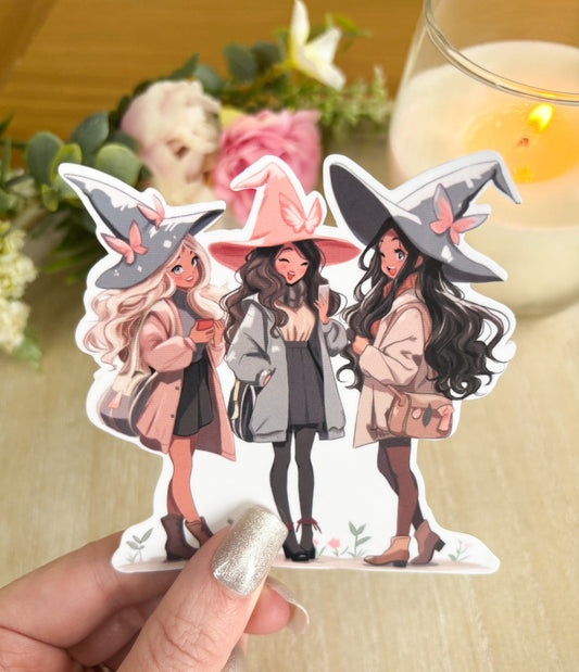 Cute Witch Friends Sticker