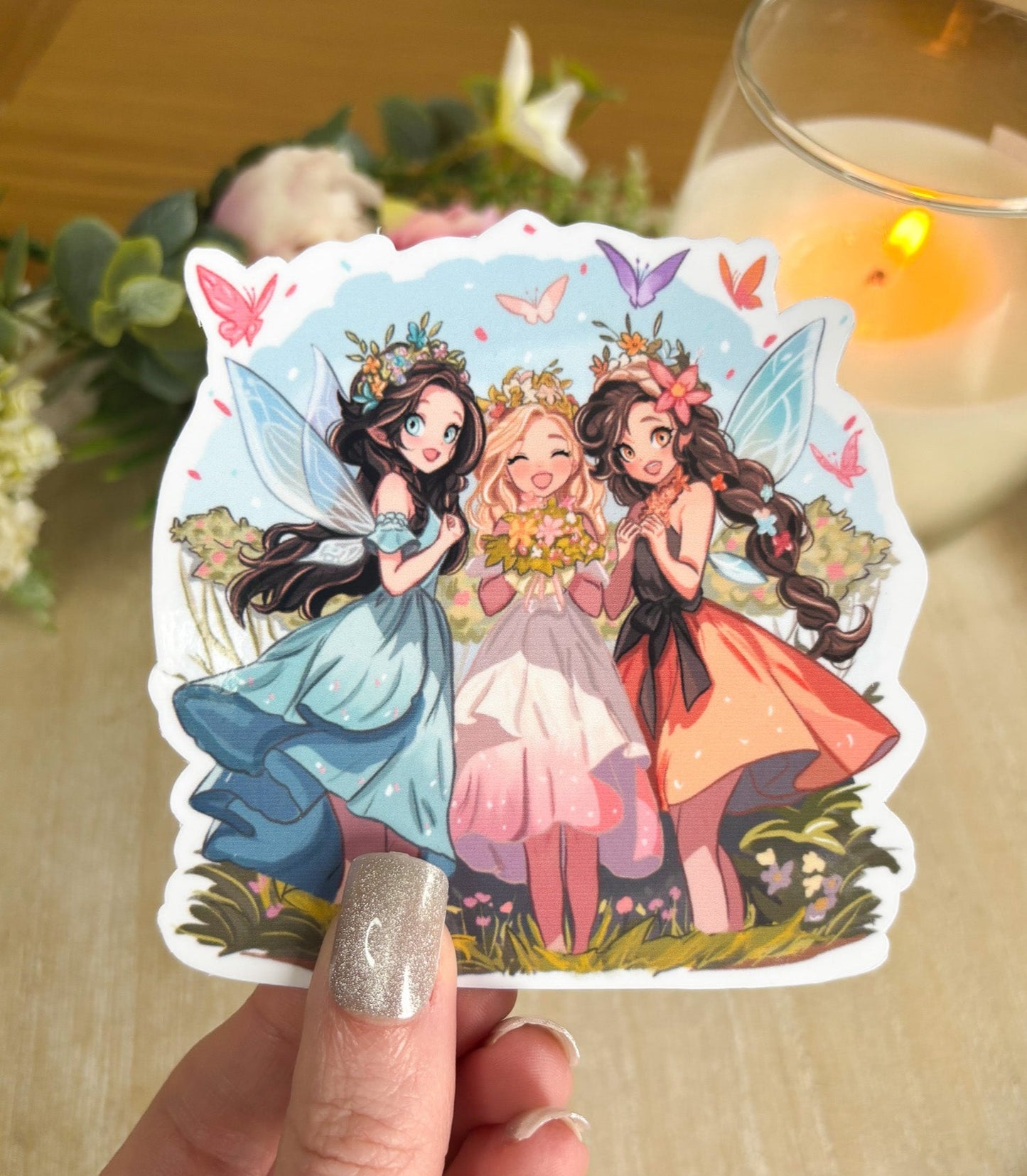 Cute Fairy Friends Sticker