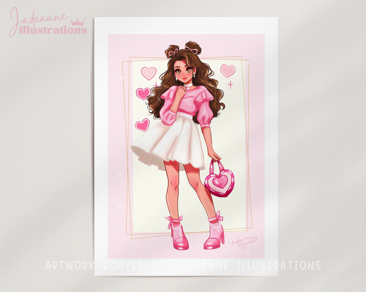 Pink Fabulous Fashion Art Print