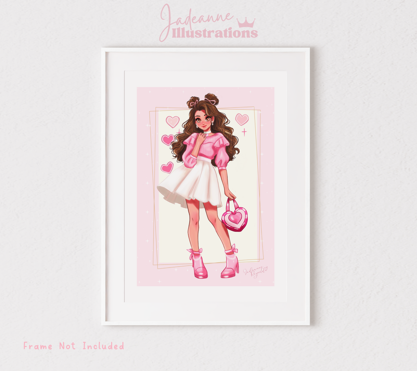 Pink Fabulous Fashion Art Print