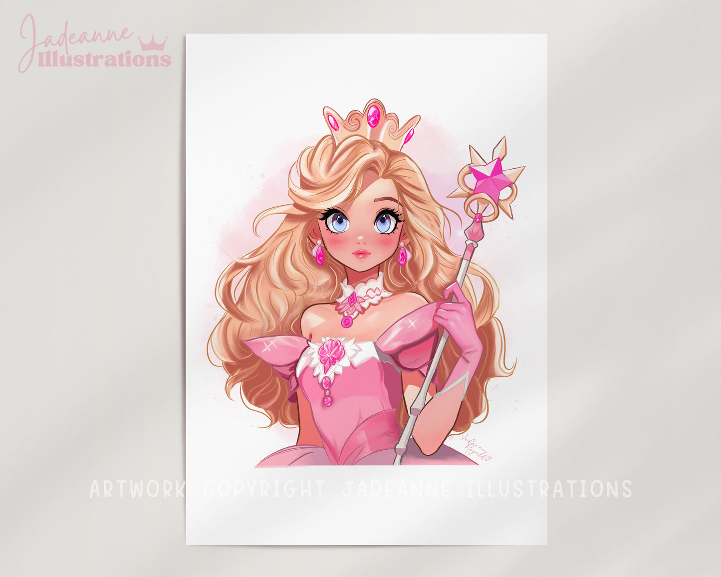 Pink Princess Art print