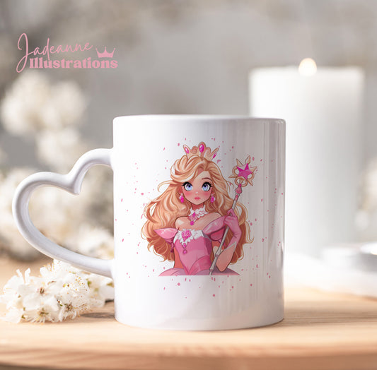 Princess 11 oz Heart handle mug