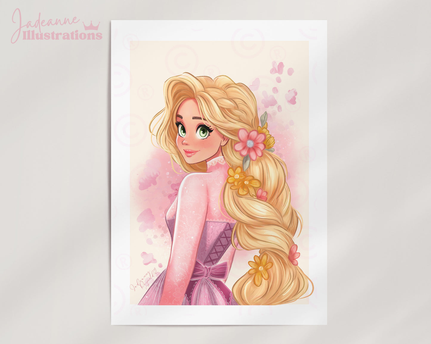 Princess Art print in a whimsical style