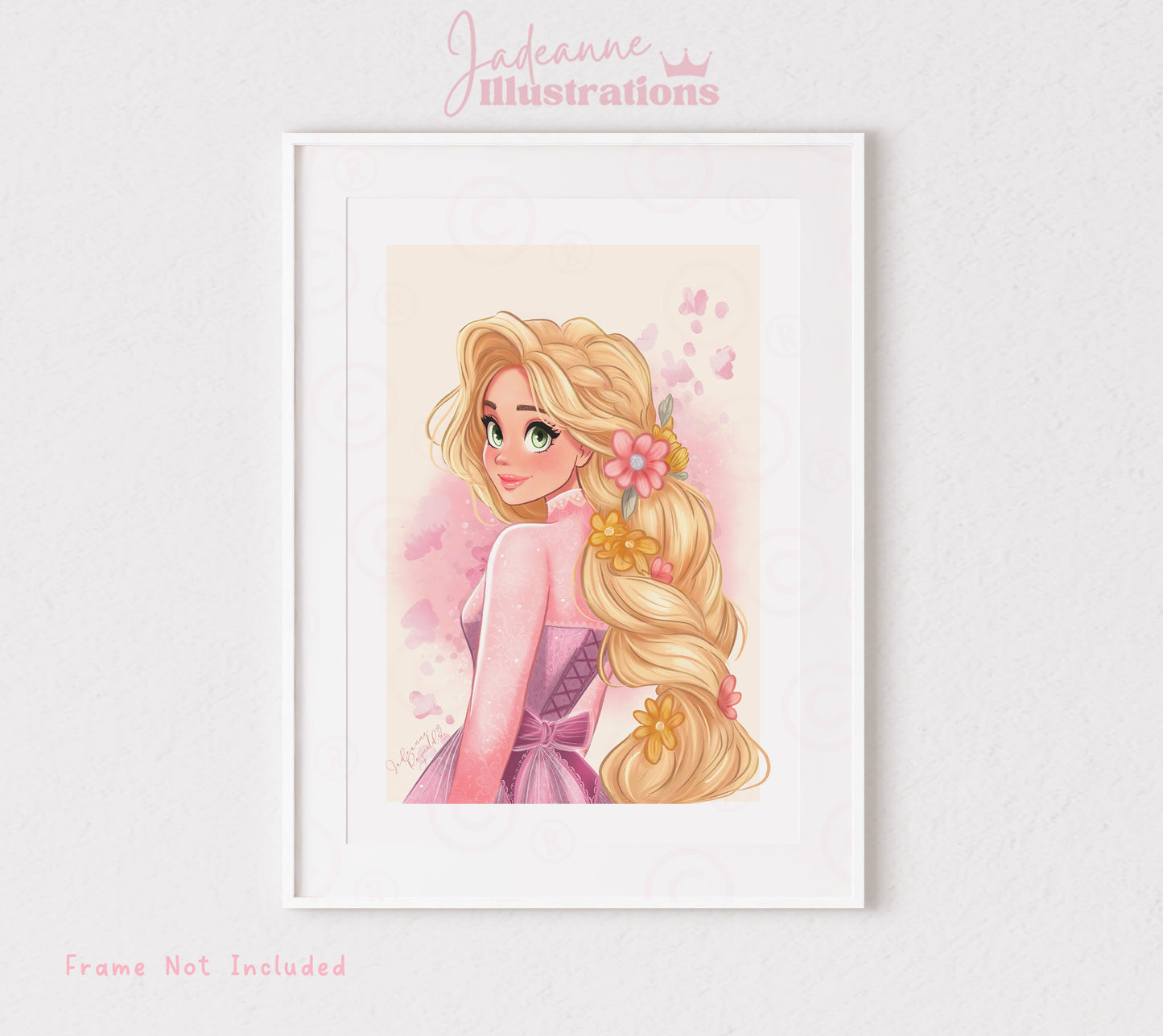 Princess Art print in a whimsical style