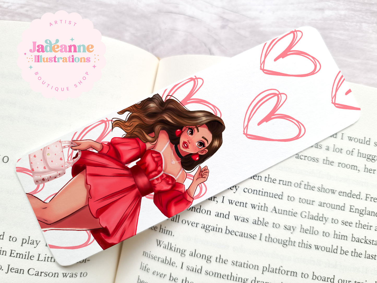 Lady In Red Bookmark