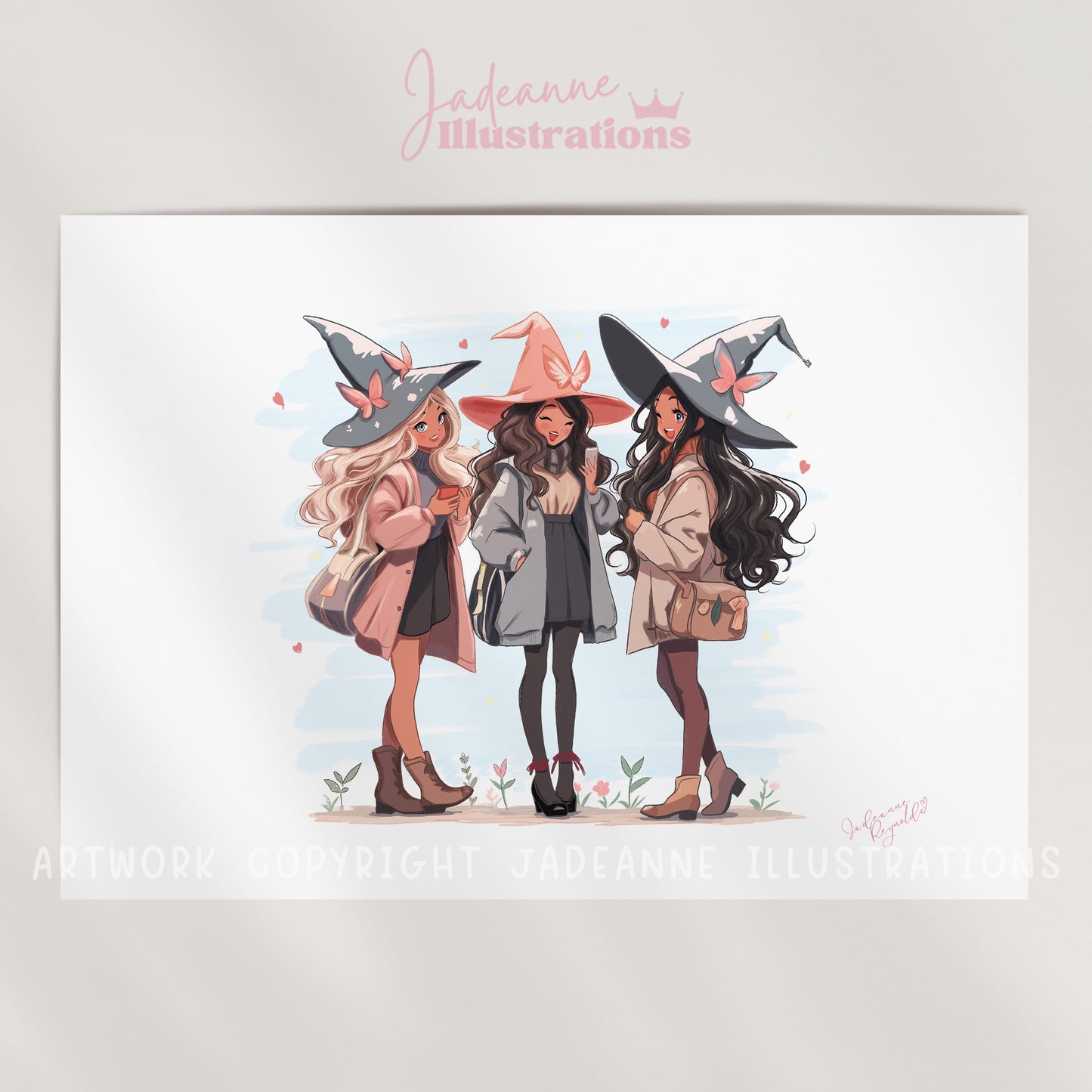 Witch Friends Art Print