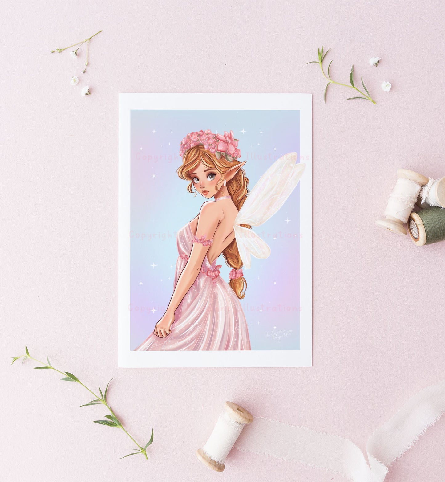 Flower Fairy Art Print