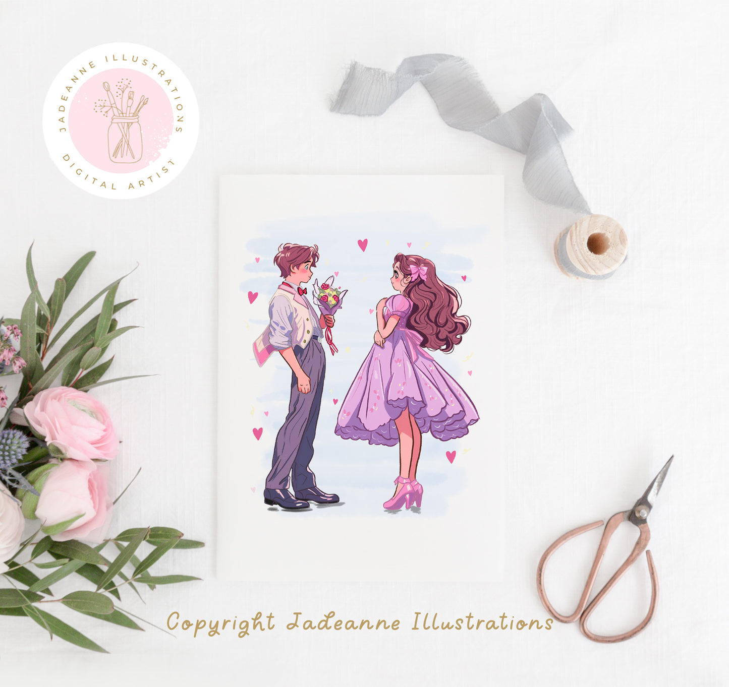 Prom Date Art Print